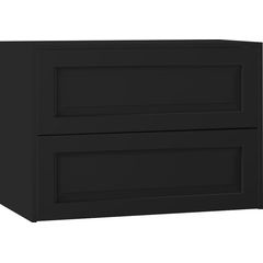 EBS Lasy Skříňka umyvadlová s deskou 83,2 cm, černá matná, LASY80C