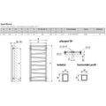 House Level Zet HLZE1090050S905SP Radiátor kombinovaný, 50x109,6cm, černá soft - galerie #6