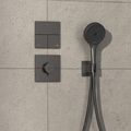 Hansgrohe ShowerSelect Comfort E Termostatická podomítková baterie, kartáčovaný černý chrom 15574340 - galerie #1