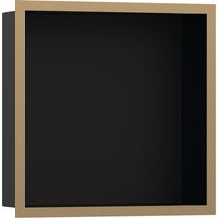 Hansgrohe XtraStoris Individual Zápustná polička 30x30x10 cm, matná černá/bronz 56098140