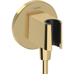 Hansgrohe Fixfit S Přípojka sprchy se sprchovým držákem, leštěný vzhled zlata 26888990