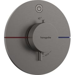 Hansgrohe ShowerSelect Comfort S Podomítková termostatická baterie, kartáčovaný černý chrom 15553340