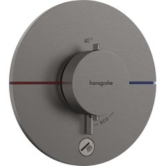 Hansgrohe ShowerSelect Comfort S Termostatická baterie s přídavným výstupem, kartáčovaný černý chrom 15562340