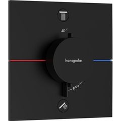 Hansgrohe ShowerSelect Comfort E Termostatická podomítková baterie dvoucestná, matná černá 15572670