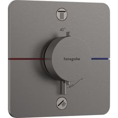 Hansgrohe ShowerSelect Comfort Q Termostatická baterie se 2 výstupy, kartáčovaný černý chrom 15583340