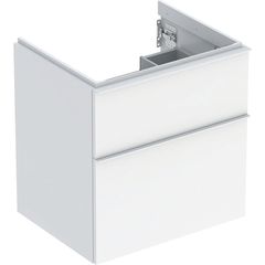 Geberit iCon Skříňka pod umyvadlo 59,2 x 61,5 cm, bílá lesklá, madlo bílé matné 502.303.01.1