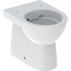 Geberit Selnova Compact WC stojící, vývod horizontální nebo vertikální, zkrácené vyložení, Rimfree, bílá 500.394.01.7