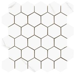 EBS Museo hexagon 26,3x27,4 bianco carrara lesklý