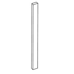 EBS 5291880 Vykrývací bok pro horní a spodní skříňky 70,1x4,8 cm bílá 