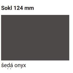 EBS 986714 2v1 Koncovka/roh šedá onyx, 124mm