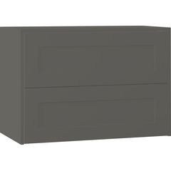 EBS Lana Skříňka umyvadlová s deskou 83,2 cm, šedá matná, LANA80SM