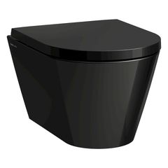 Laufen Kartell WC závěsné Rimless 49x37 cm, černá lesklá H8203330200001