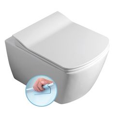 Sapho Glanc WC závěsné rimless, 37x51,5 cm GC321