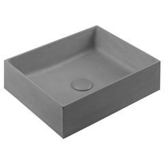 Sapho Formigo Umyvadlová mísa beton 47,5x13,5x36,5 cm, šedá FG019