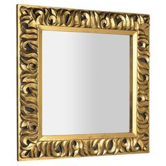 Sapho Zeegras Zrcadlo v rámu 90x90 cm, zlatá IN416