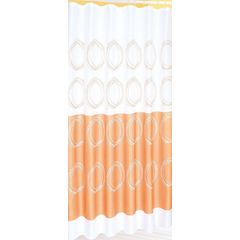 Aqualine Sprchový závěs 180 x 180 cm, polyester, bílá/oranžová 16474
