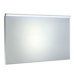 Sapho Bora Zrcadlo v rámu s LED osvětlením a vypínačem, 100x60 cm, chrom, AL716
