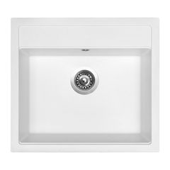 Sinks Solo 560  Granitový dřez bez odkapu, 56x51cm, milk, ACRSO56051028