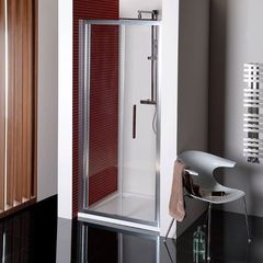 Polysan Lucis Line Sprchové dveře skládací 90 cm, chrom/čiré sklo, DL2815