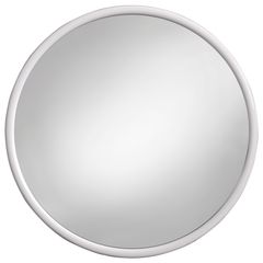 Amirro Kuba Kruhové zrcadlo, 40 cm, bílá, 110-296