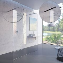 Ravak Walk-In-Free Sprchový kout 160 cm, transparent/lesklý hliník
