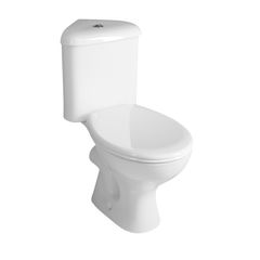 Aqualine Clifton Rohové WC kombi s dvojtlačítkem, bílá FS1PK