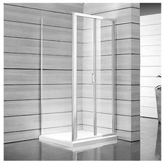 Jika Lyra Plus Sprchové dveře skládací 90 cm, bílá/ čiré sklo H2553820006681