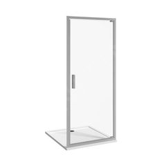 Jika Nion Sprchové dveře pivotové jednokřídlé, 90 cm, stříbrná/čiré sklo H2542N20026681