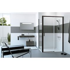 Hüppe Classic 2 Easy Entry sprchové dveře 130 cm, pravé, černá