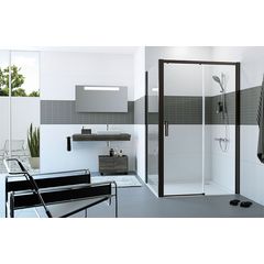 Hüppe Classic 2 Easy Entry sprchové dveře 160 cm, pravé, černá