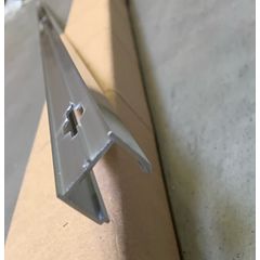 Hüppe Rozšiřovací profil 197 cm pro dveře do niky, stříbrná pololesk AP0903.069