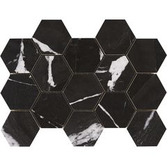 EBS Lux hexagon 22,5x32,5 iliria nero lesklý