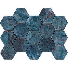 EBS Lux hexagon 22,5x32,5 kionia azzuro lesklý