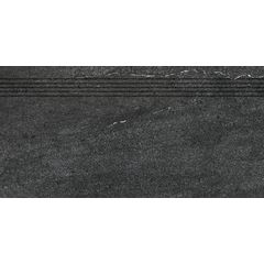 Rako Quarzit DCPSE739 schodovka 29,8x59,8 černá