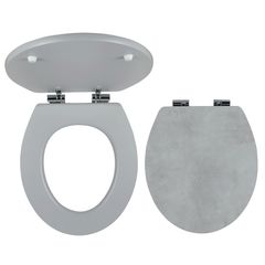Novaservis WC sedátko, MDF s potiskem, šedý beton WC/SOFTSTONE1