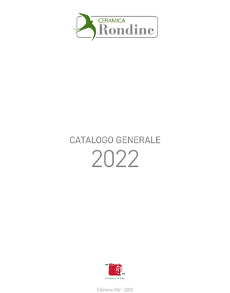 RONDINE generální katalog 2022