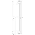 Ravak Sprchová tyč 70 cm s držákem, chrom 974.00CR X07P013 - galerie #2