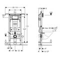 Geberit Duofix Speciál WC modul do bytového jádra s nádržkou 12 cm, 111.355.00.5 - galerie #1