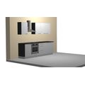 Kuchyně EBS Next 2,4 m bílá/santuro antracit - galerie #7