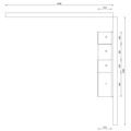 Kuchyně EBS Next 2,4 m bílá/santuro antracit - galerie #3