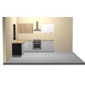 Kuchyně EBS Next rohová 2,6 x 2,47 m bílá/dub arlington - galerie #3