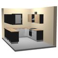 Kuchyně EBS Next, tvar U 2,6 x 2,52 m, bílá/arlington - galerie #6