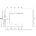 Kuchyně EBS Next, tvar U 2,6 x 2,52 m, bílá/arlington - galerie #4