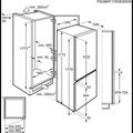 Electrolux ENN2800BOW vestavná kombinovaná lednice - galerie #3