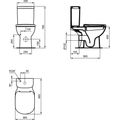 Ideal Standard Tesi WC kombi mísa vodorovný odpad T331201 - galerie #1