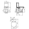 Ideal Standard Tesi WC nádrž kombi, spodní napouštění (4,5/2,5 l) T427301 - galerie #1