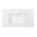 EBS Pure Skříňka s keramickým umyvadlem slim 81 cm, bílá/dub - galerie #3