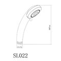 S-line SL022 Sprcha ruční 9 cm, 5 funkcí - galerie #1
