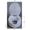 Ridder WC sedátko zvýšené 10 cm, bílá A0071001 - galerie #3