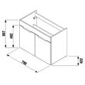 Jika Cube Skříňka s umyvadlem 80 cm, bílá lesk H4537521763001 - galerie #4